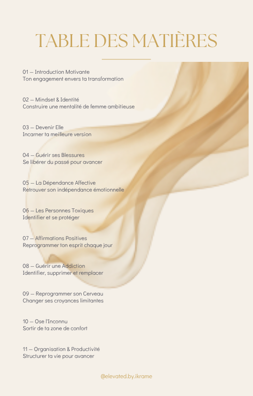 E-book 90 Jours de Transformation Mindset