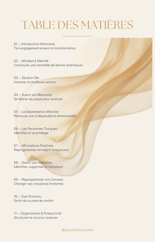 E-book 90 Jours de Transformation Mindset